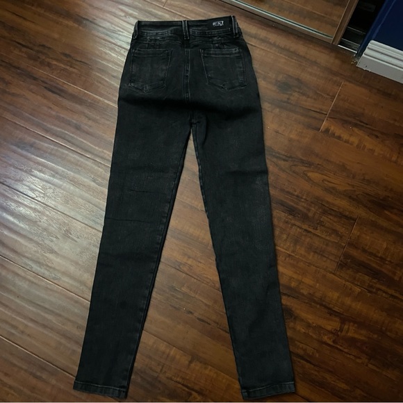 Like New AUTH Gray Black Colombian Butt Lifting Levanta Cola Jeans COL 8 / US 3 - Picture 5 of 5